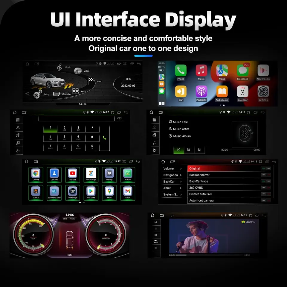 Navigatie dedicata Audi A4,A5, B8 2008-2016 MMI3, Display de 12.3 Inch 1280*720, 8GB RAM 64GB ROM, Octacore 2.0ghz, Android 12, WiFi, Bluetooth [4]