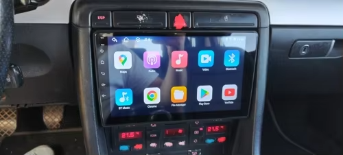 Navigatie dedicata Audi A4, B6, B7, Seat Exeo 2001-2008, Android 14, Wireless Carplay si Android auto 4GB RAM 64GB ROM, Display QLED  9inch, Microfon Extern [6]