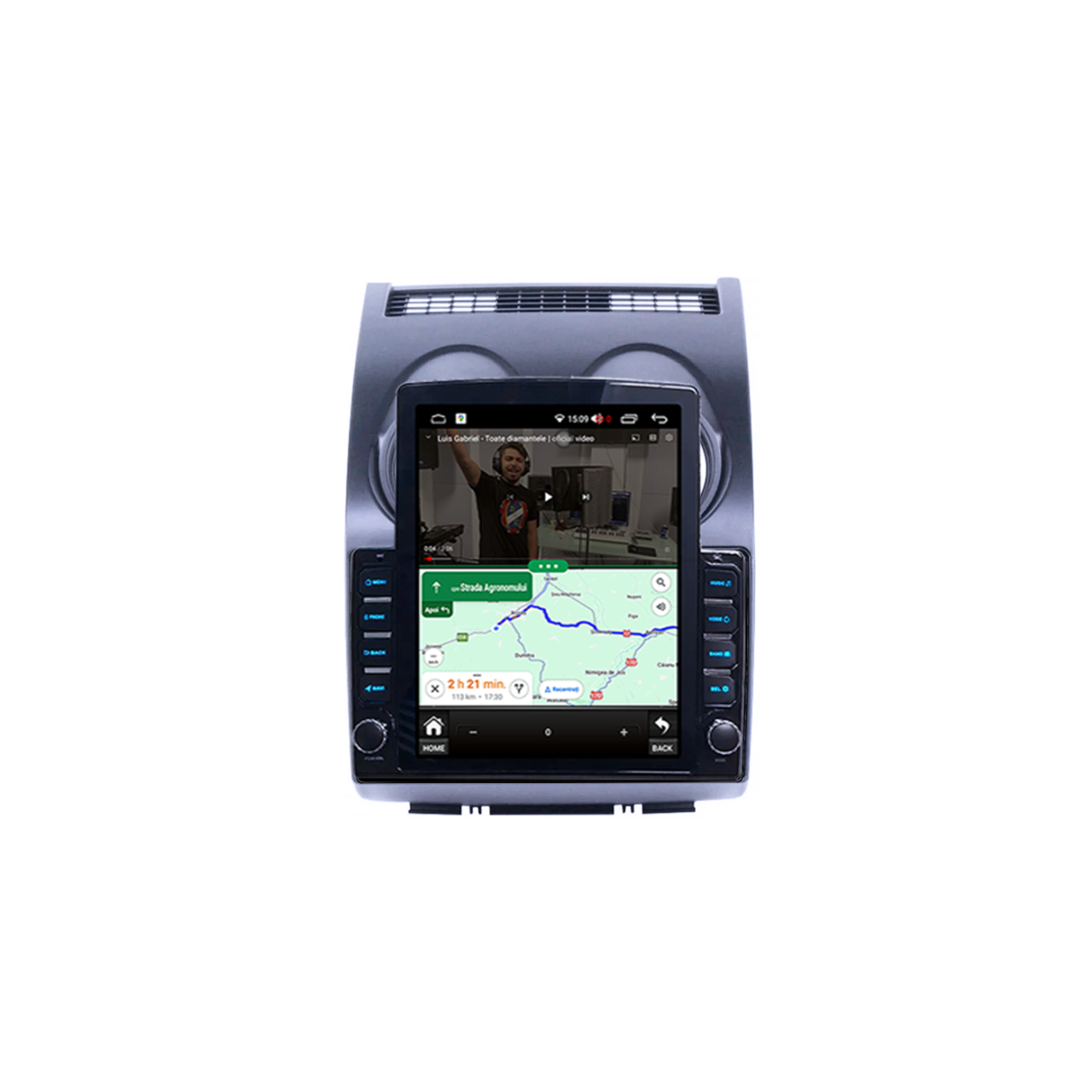 Navigatie Dedicata Nissan Qashqai 2006-2013 Tesla Style, 2GB RAM 32 GB ROM, Quadcore, ANDROID 10+,Carplay&Android Auto, 9.7 inch, Internet, Aplicatii, Waze, GPS [4]