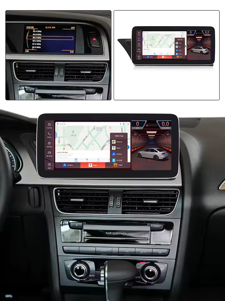 Navigatie dedicata Audi A4 A5 cu MMI3, 8GB RAM 256GB ROM, Octacore,Android 14, Display QLED 12.3”, DSP, Carplay&Android Auto, SIM 4G, [4]