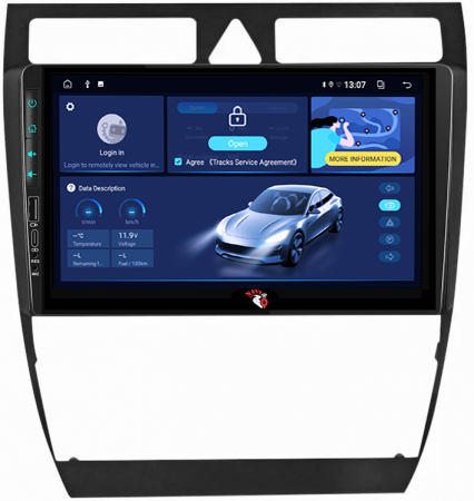 Navigatie dedicata Audi A6 1997-2004, USB&Butoane fizice frontale, Android 13, Wireless Carplay si Android auto 2 GB RAM 32 ROM, Display IPS, 9 inch, Microfon Extern NAVI-IT [4]