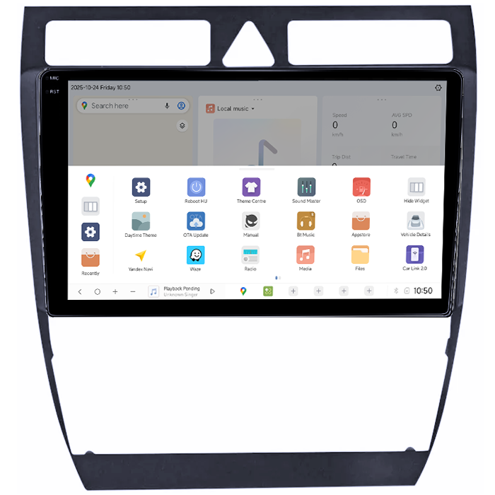 Navigatie Dedicata Audi A6 1997-2005 DUDU3, 4GB RAM 64GB ROM, Octacore, Platforma 8581, Android, Display QLED 9", DSP, Carplay&AndroidAuto [2]