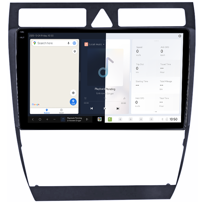 Navigatie Dedicata Audi A6 1997-2005 DUDU3, 4GB RAM 64GB ROM, Octacore, Platforma 8581, Android, Display QLED 9", DSP, Carplay&AndroidAuto [5]