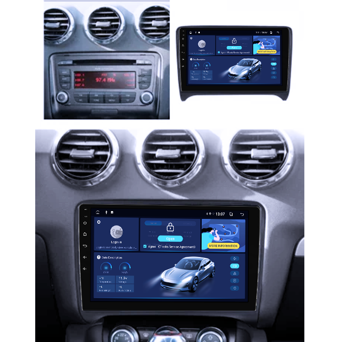 Navigatie Dedicata Audi TT 2006-2015 DUDU3, 4GB RAM 64GB ROM, Octacore, Platforma 8581, Android, Display QLED 9", DSP, Carplay&AndroidAuto [6]