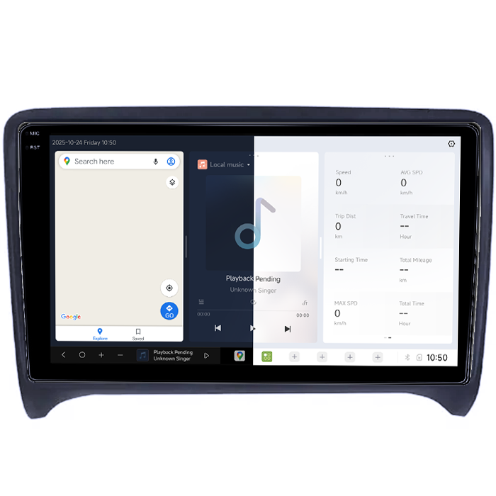 Navigatie Dedicata Audi TT 2006-2015 DUDU3, 4GB RAM 64GB ROM, Octacore, Platforma 8581, Android, Display QLED 9", DSP, Carplay&AndroidAuto [5]