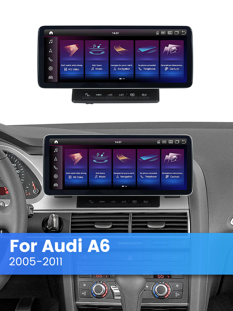 Navigatie dedicata Audi A6 2005-2009 MMI 3G,  8GB RAM 256GB ROM, Procesor Qualcomm Octacore, Android 14, Rezolutie 2K, Display QLED 10.25", DSP, Carplay&Android Auto, SIM 4G [3]