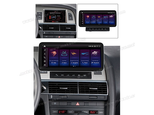 Navigatie dedicata Audi A6 2005-2009 MMI 2G, 8GB RAM 128GB ROM, Octacore, Android 13, QLED, 10.25", Suporta camera 360º aftermarket, DSP, Carplay, Android Auto [4]