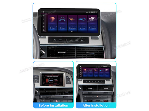 Navigatie dedicata Audi A6 2005-2009 MMI 2G, 8GB RAM 128GB ROM, Octacore, Android 13, QLED, 10.25", Suporta camera 360º aftermarket, DSP, Carplay, Android Auto [3]
