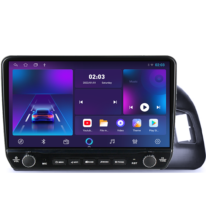 Navigatie dedicata Audi Q5 2008-2015, Tesla cu butoane rotative model 2024, 4GB RAM 64GB ROM, Procesor Quadcore, Android 14, Display QLED 10", DSP, Carplay&Android Auto [5]