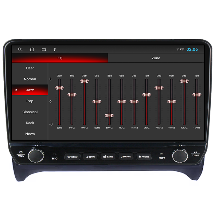 Navigatie dedicata Audi  TT, Tesla cu butoane rotative model 2024, 4GB RAM 64GB ROM, Procesor Quadcore, Android 14, Display QLED 10", DSP, Carplay&Android Auto [2]
