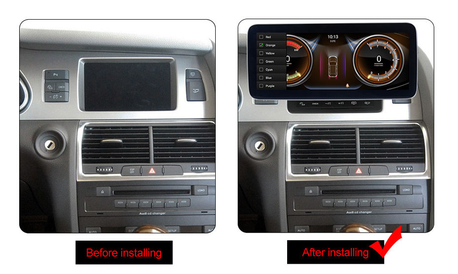 Navigatie dedicata Audi Q7 2005-2009 MMI 2G, 8GB RAM 128GB ROM, Octacore qualcomm,Android 13, QLED, 10.25", Suporta camera 360º aftermarket, DSP, Carplay, Android Auto [2]