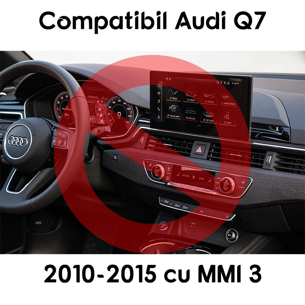 Navigatie dedicata Audi Q7 2010-2015 MMI 3G, 8GB RAM 128GB ROM, Octacore qualcomm ,Android 13, QLED, 8.8",DSP, Carplay, Android Auto,necesita Aux activ [5]