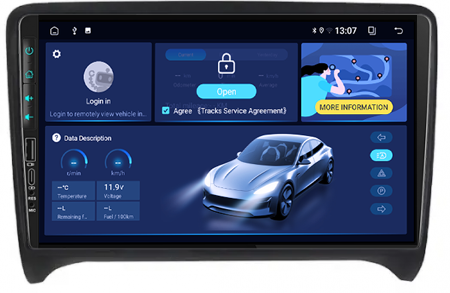 Navigatie dedicata Audi TT 2006-2015, USB&Butoane fizice frontale, Android 13, Wireless Carplay si Android auto 2 GB RAM 32 ROM, Display IPS, 9inch, Microfon Extern [4]
