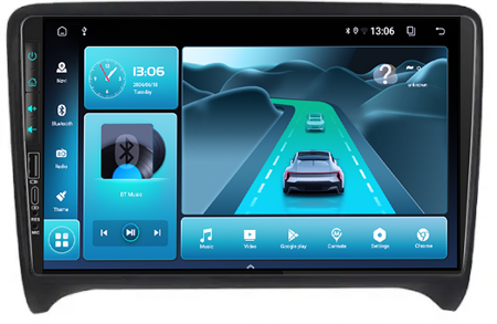 Navigatie dedicata Audi TT 2006-2015, USB&Butoane fizice frontale, Android 13, Wireless Carplay si Android auto 2 GB RAM 32 ROM, Display IPS, 9inch, Microfon Extern [2]
