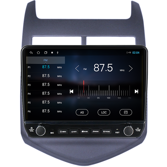 Navigatie dedicata Aveo 2011-2015 Tesla cu butoane rotative model 2024, 4GB RAM 64GB ROM, Procesor Quadcore, Android 14, Display QLED 10", DSP, Carplay&Android Autoze , WI-FI [4]