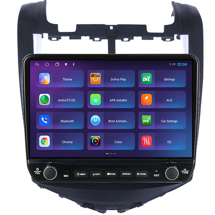 Navigatie dedicata AVEO 2014-2017 Tesla cu butoane rotative model 2024, 4GB RAM 64GB ROM, Procesor Quadcore, Android 14, Display QLED 10", DSP, Carplay&Android Auto [5]