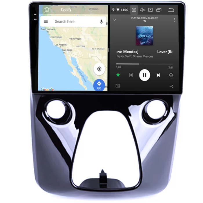 Navigatie dedicata Aygo 2012-2020, 12GB RAM 256GB ROM, Android 13, Rezolutie 2K, Display QLED 10", DSP, Carplay, SIM 4G [3]