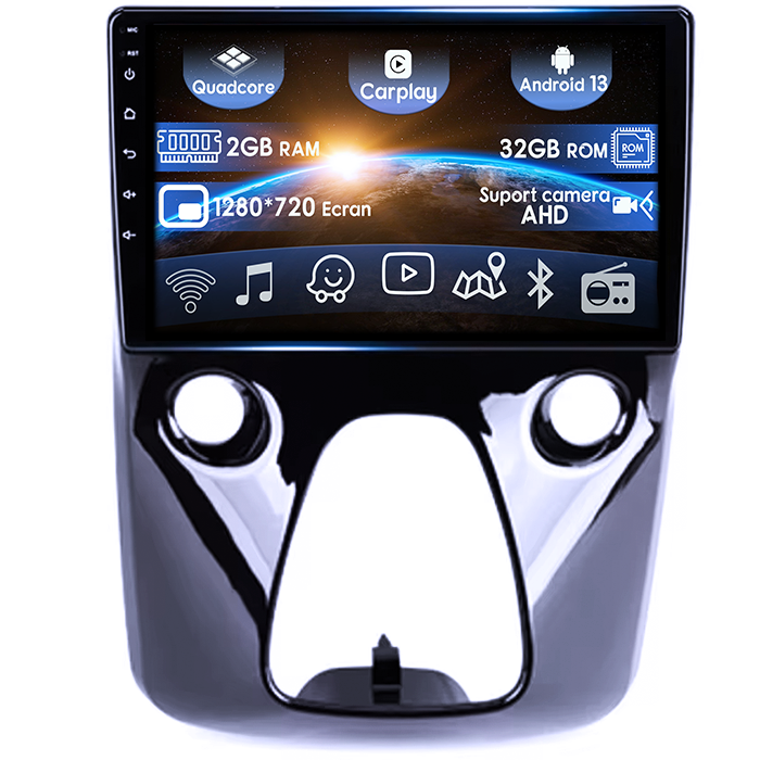 (Resigilata) Navigatie dedicata Aygo 2012-2020, 2GB RAM 32GB ROM, Quad Core, Display 10" IPS Full HD, Carplay, Android 13, , Suport camere AHD [1]