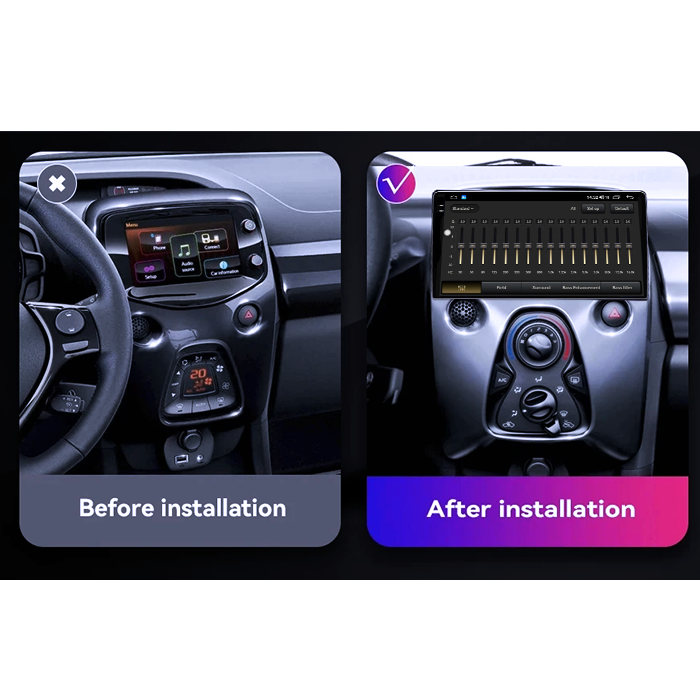 Navigatie dedicata Aygo 2012-2020, 4GB RAM 64GB ROM, Octacore, Android 13, Display QLED 10", DSP, Carplay, Android Auto, SIM 4G [5]