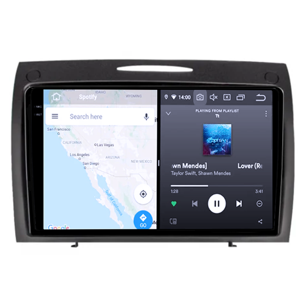 Navigatie dedicata BENZ SLK 2006-2010, 4GB RAM 32GB ROM, Octacore, Android 14, Display QLED  9", DSP, Carplay&Android Auto, SIM 4G, Bluetooth, Ventilator Activ [4]