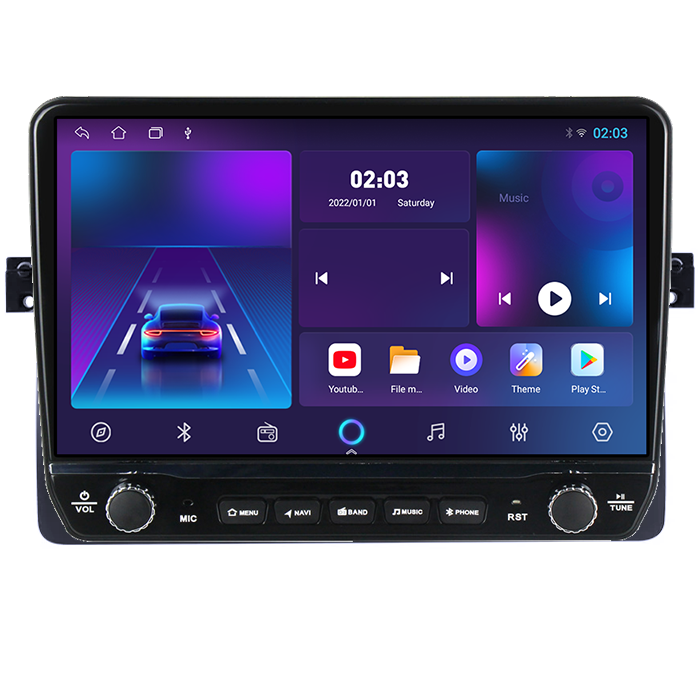 Navigatie dedicata BMW E46 Tesla cu butoane rotative model 2024, 4GB RAM 64GB ROM, Procesor Quadcore, Android 14, Display QLED 10", DSP, Carplay&Android AutoTesla cu butoane rotative model 2024, 4GB R [2]