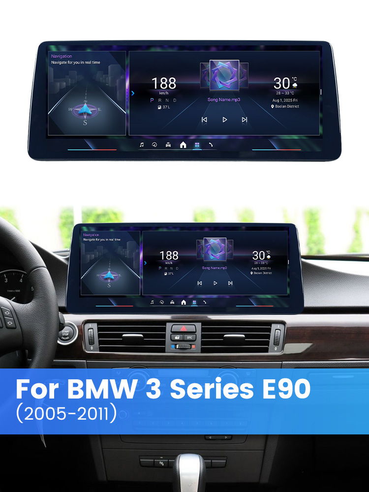 Navigatie dedicata BMW E60/90 CCC, 8GB RAM  64 ROM Procesor Qualcomm Octacore, Android 14, Rezolutie 2K, Display QLED 12.3", DSP, Carplay&Android Auto, SIM 4G [4]