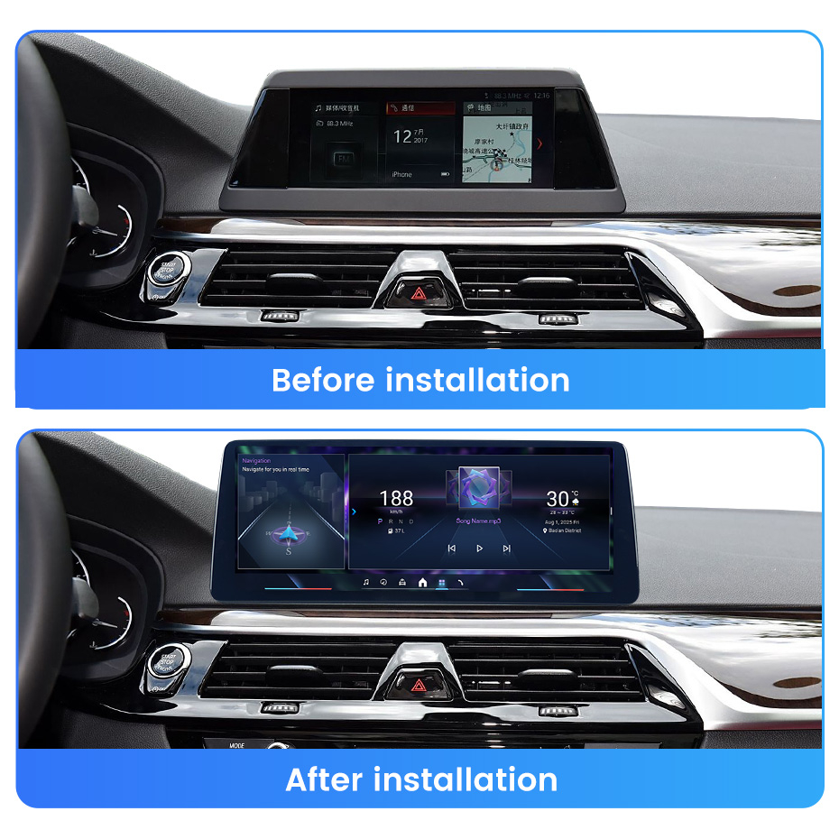 Navigatie dedicata BMW E60/90 EVO, 8GB RAM 256GB ROM, Procesor Qualcomm Octacore, Android 14, Rezolutie 2K, Display QLED 12.3", DSP, Carplay&Android Auto, SIM 4G [4]