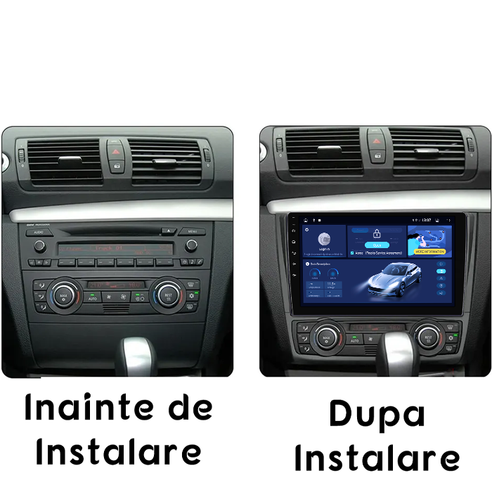Navigatie dedicata BMW E87 2007-2013, 4GB RAM 64GB ROM, Quadcore, Android 14, Display QLED 1K 9", DSP, Carplay&Android Auto, Suport camere AHD [4]