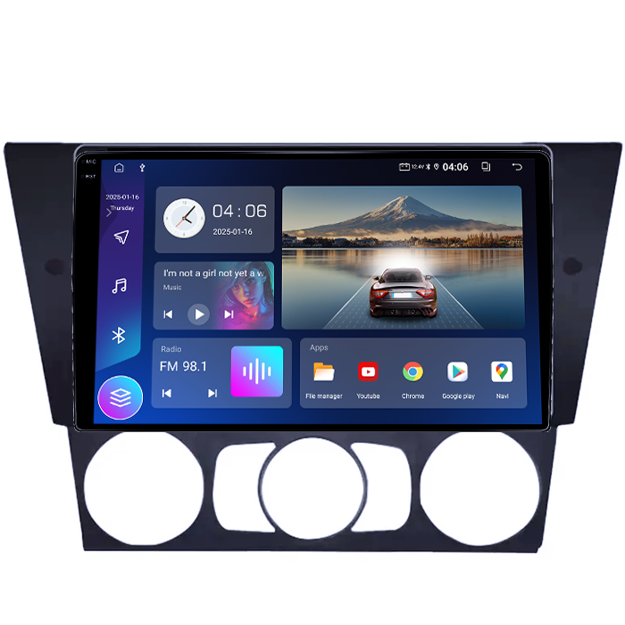 Navigatie dedicata BMW E90 2004-2013, 4 GB RAM 32 ROM, Android 13, Display QLED  9", DSP, Carplay, Android Auto, Internet, Youtube , Waze , Wi Fi , Usb , Bluetooth [2]