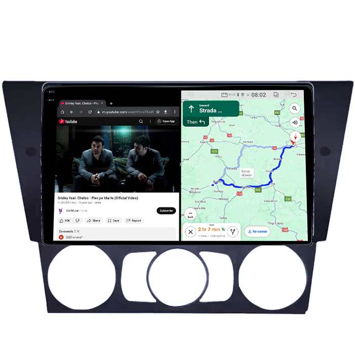 Navigatie dedicata BMW E90 2004-2013, 4 GB RAM 32 ROM, Android 13, Display QLED  9", DSP, Carplay, Android Auto, Internet, Youtube , Waze , Wi Fi , Usb , Bluetooth [4]
