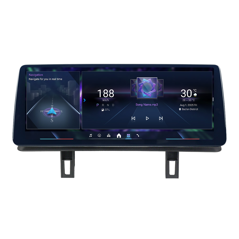 Navigatie dedicata BMW Seria 1 E81 E82 E87 E88 CIC, fara navigatie de fabrica 8GB RAM 256GB ROM, Procesor Qualcomm Octacore, Android 14, Rezolutie 2K, Display QLED 12.3", DSP, Carplay&Android Auto - C [1]