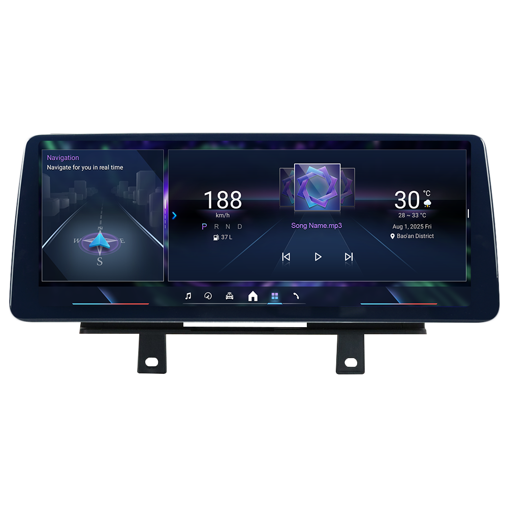 Navigatie dedicata BMW Seria 1 E81 E82 E87 E88 EVO, fara navigatie de fabrica8GB RAM 256GB ROM, Procesor Qualcomm Octacore, Android 14, Rezolutie 2K, Display QLED 12.3", DSP, Carplay&Android Auto, SIM [1]