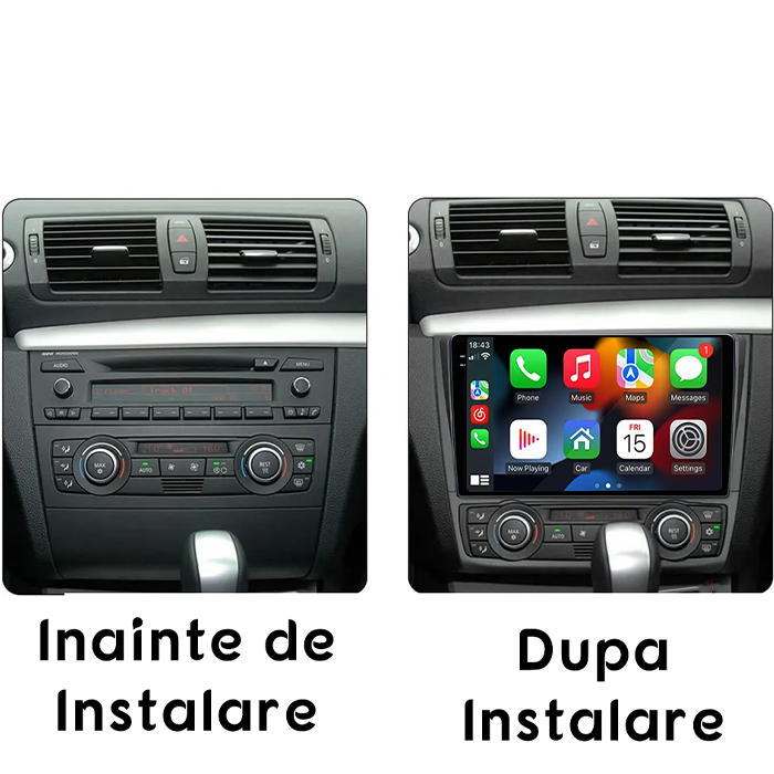 Navigatie dedicata BMW Seria 1 E81/E87 2007-2013, 4GB RAM 64GB ROM, Quadcore, Android 14, Display QLED 1K 9", DSP, Carplay&Android Auto, Suport camere AHD [4]
