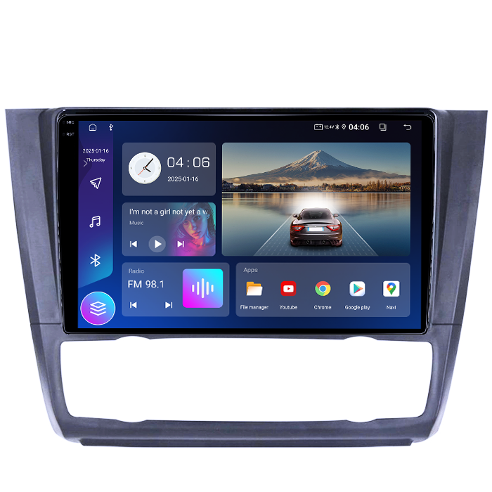 Navigatie dedicata BMW Seria 1 E81/E87 2007-2013, 4GB RAM 64GB ROM, Quadcore, Android 14, Display QLED 1K 9", DSP, Carplay&Android Auto, Suport camere AHD [2]