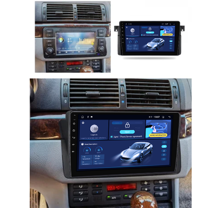 Navigatie dedicata BMW Seria 3 E46 1999-2006, 4GB RAM 64GB ROM, Octacore, Android 13, Display QLED 9", DSP, Carplay, Android Auto, Internet, Youtube, Waze, WIFI, Bluetooth [5]