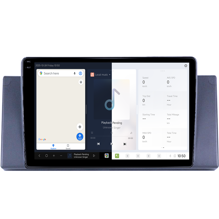 Navigatie dedicata BMW Seria 5 E39/E53 DUDU3, 4GB RAM 64GB ROM, Octacore, Platforma 8581, Android, Display QLED 9", DSP, Carplay&AndroidAuto [2]