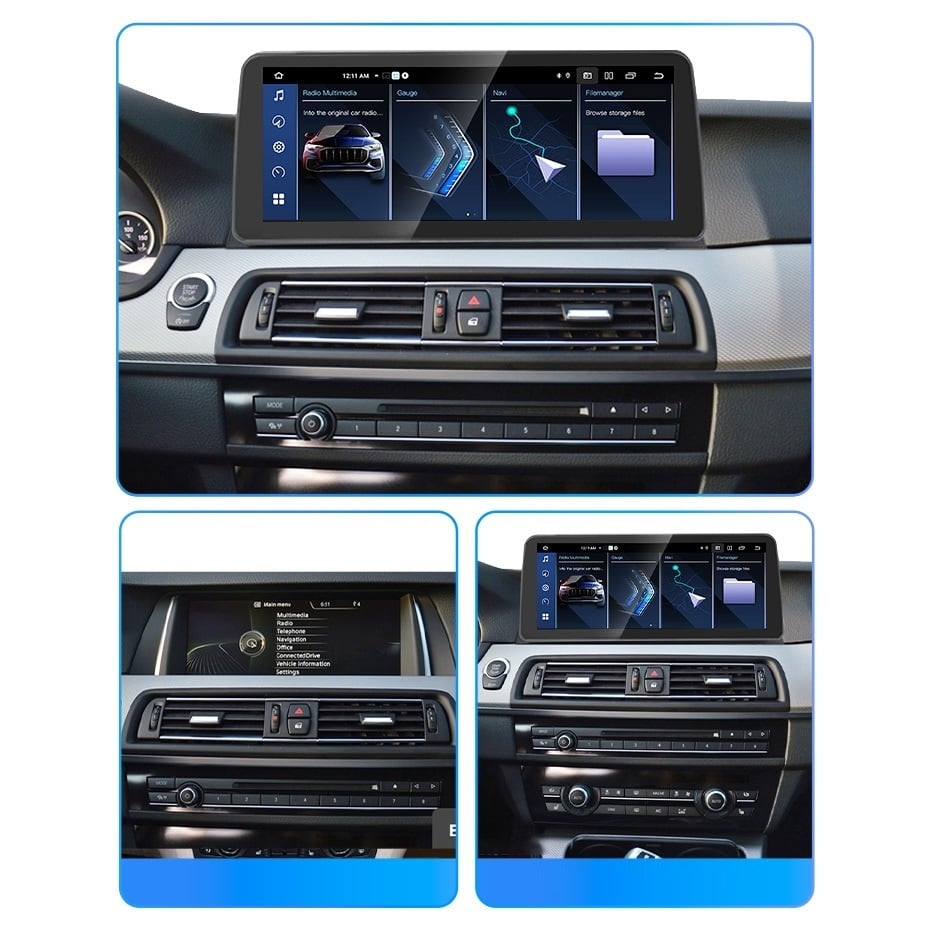 Navigatie dedicata BMW Seria 5 F10/F11 2012-2016, Seria 6 F06 2011-2018 NBT, 6GB RAM 128GB ROM, Octacore, Android 13, Display QLED 9", DSP, Carplay&Android Auto, SIM 4G [4]