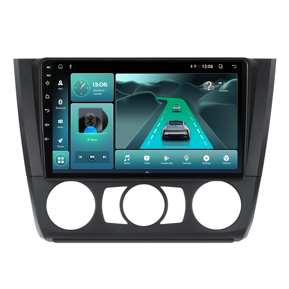 Navigatie dedicata BMW Seria1 E81/E87 AC 2007-2013, 12GB RAM 256GB ROM, Android 13, Rezolutie 2K, Display QLED, 9", DSP, Carplay, Android Auto, Internet, Youtube [2]