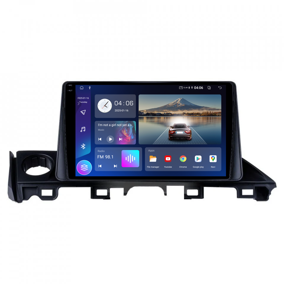 Navigatie dedicata Mazda 6 2017-2019, 4GB RAM 32GB ROM, Octacore, Android 14, Display QLED  9", DSP, Carplay&Android Auto, SIM 4G, Bluetooth, Ventilator Activ [4]