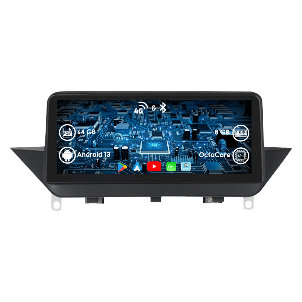 Navigatie dedicata BMW X1 E84(2009-2015), Android 13, CIC Wireless Carplay si Android auto 8GB RAM 64GB ROM, Display IPS, 10.25 inch, Microfon Extern - [1]