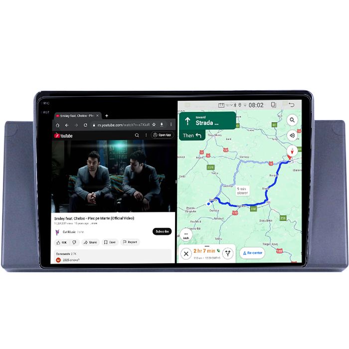 Navigatie dedicata BMW X5 E53 2000-2006, 4GB RAM 64GB ROM, Quadcore, Android 14, Display QLED 1K 9", DSP, Carplay&Android Auto, Suport camere AHD [5]