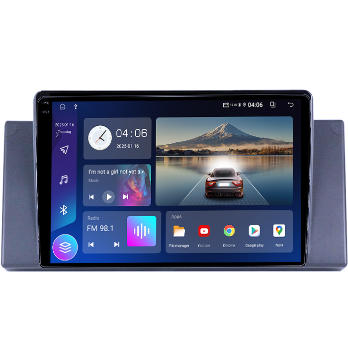 Navigatie dedicata BMW X5 E53 2000-2006, 4GB RAM 64GB ROM, Quadcore, Android 14, Display QLED 1K 9", DSP, Carplay&Android Auto, Suport camere AHD [2]