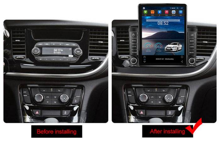 Navigatie dedicata Buick Encore 2016-2018 ,Tesla Style, ANDROID 13, Carplay&Android Auto, 10 inch , 8+128GB, Internet, Aplicatii, Waze, GPS [4]
