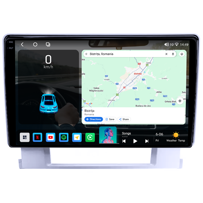 Navigatie dedicata Buick Excelle 2010-2014, 4GB RAM 64GB ROM, Octacore, Android 14, Display QLED 1K 9", Carplay&Android Auto, SIM 4G, Ventilator Activ [2]