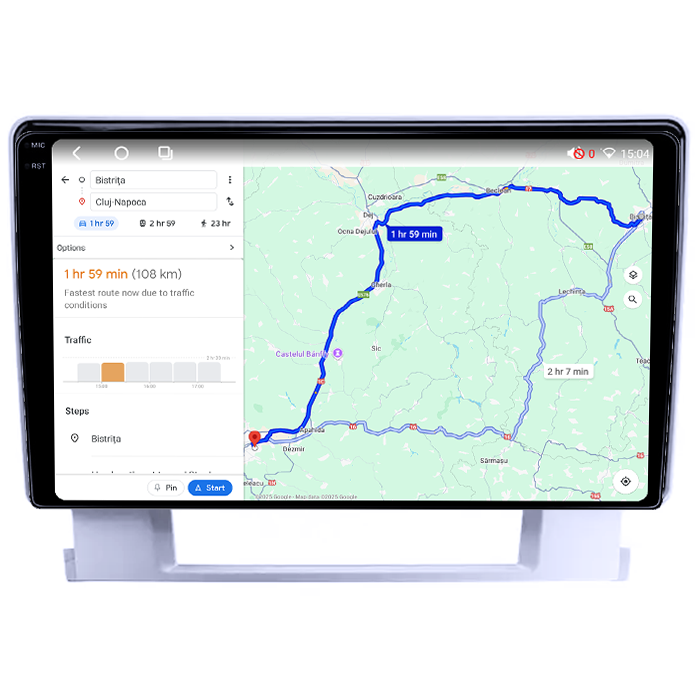 Navigatie dedicata Buick Excelle 2010-2014, 4GB RAM 64GB ROM, Octacore, Android 14, Display QLED 1K 9", Carplay&Android Auto, SIM 4G, Ventilator Activ [4]