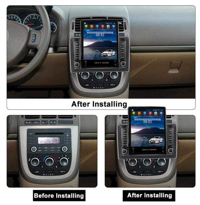 Navigatie dedicata Buick GL8 2006-2012 ,Tesla Style, ANDROID 13,Carplay&Android Auto, 10 inch , 8+128GB, Internet, Aplicatii, Waze, GPS [3]