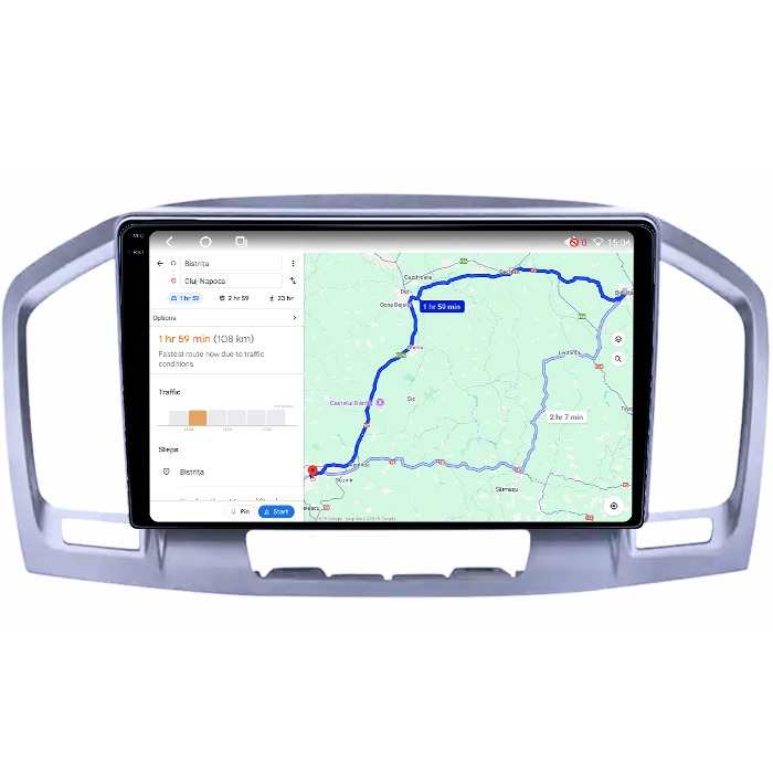 Navigatie dedicata Buick Regal 2009-2013, 4GB RAM 64GB ROM, Octacore, Android 14, Display QLED 1K 9", Carplay&Android Auto, SIM 4G, Ventilator Activ [4]