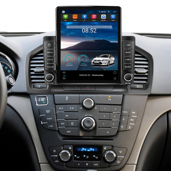 Navigatie dedicata Buick Regal 2009 - 2013 ,Tesla Style, ANDROID 13,Carplay&Android Auto, 10 inch , 8+128GB, Internet, Aplicatii, Waze, GPS [4]