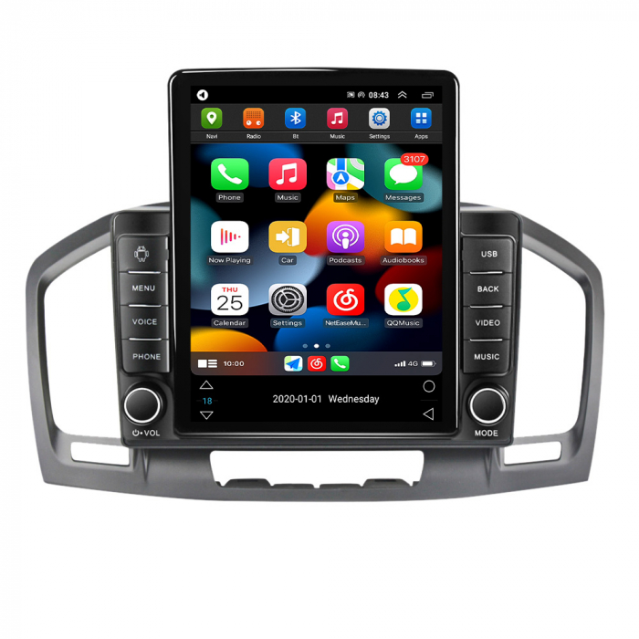 Navigatie dedicata Buick Regal 2009 - 2013 ,Tesla Style, ANDROID 13,Carplay&Android Auto, 10 inch , 8+128GB, Internet, Aplicatii, Waze, GPS [2]