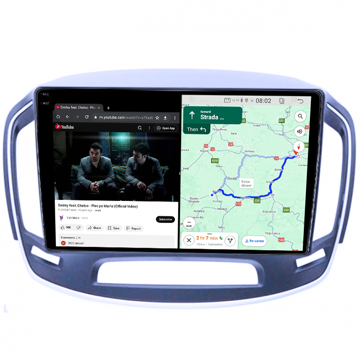 Navigatie dedicata Buick Regal 2014+, 12GB RAM 256GB ROM, Android 13, Rezolutie 2K, Display QLED, 10", DSP, Carplay, Android Auto, Internet, Youtube, Waze, Wi Fi [4]